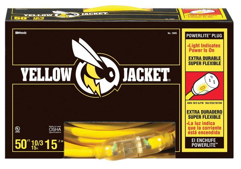 10/3 YLW JACK EXTENSION CORD 50'