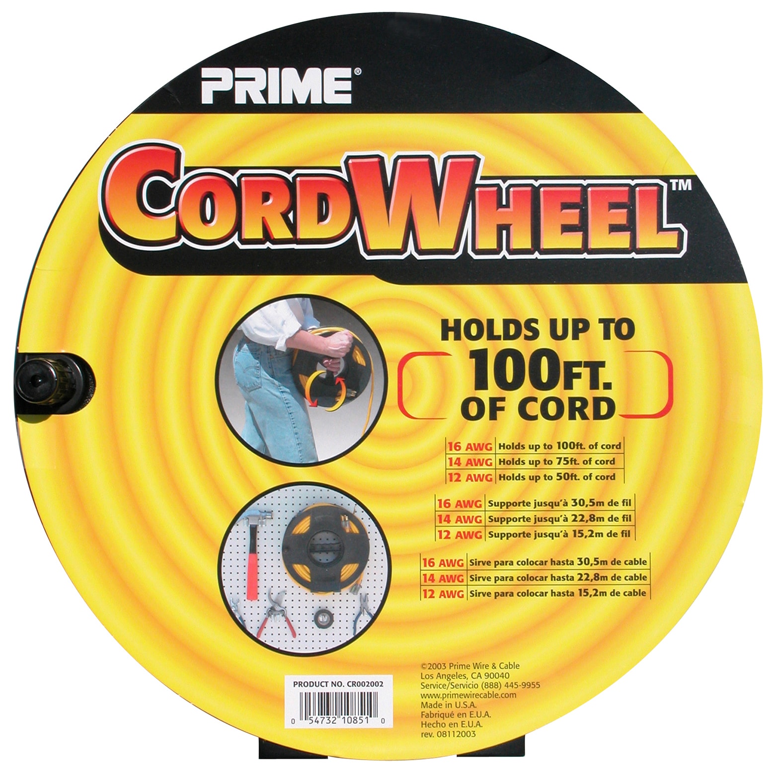 CORD WHEEL 100' STORAGE