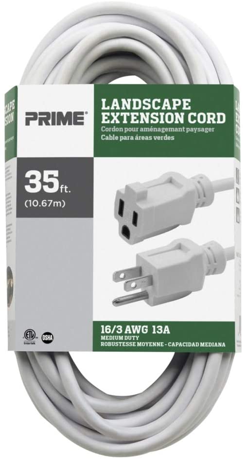 16/3 SJTW LANDSCAPE CORD WHT 35'