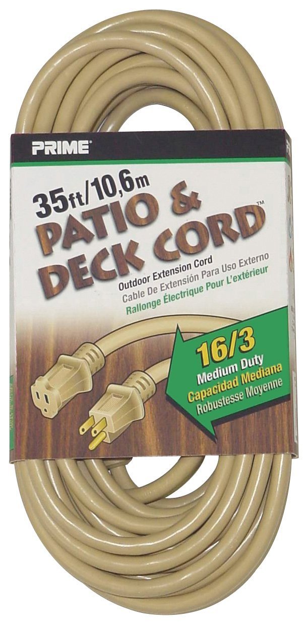 16/3 SJTW PATIO CORD BEIGE 35'