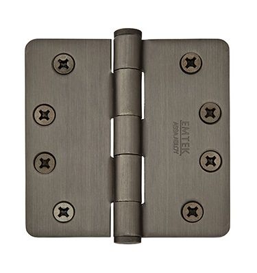 EMTEK HINGE 4"X4"X1/4" BRONZE