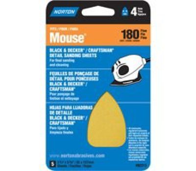 B&D 3X7 MOUSE SANDPAPER 180 PK5