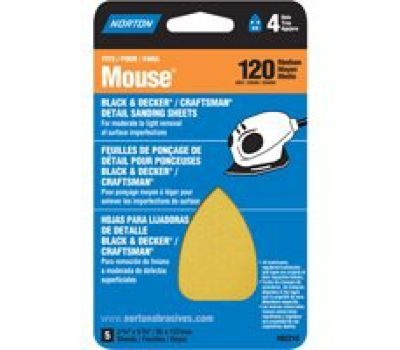 B&D 3X7 MOUSE SANDPAPER 120 PK5