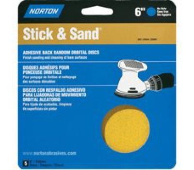 STICK 6" SANDING DISC 80 PK5