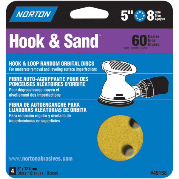 HL 5" SANDING DISC 8H 60 PK4