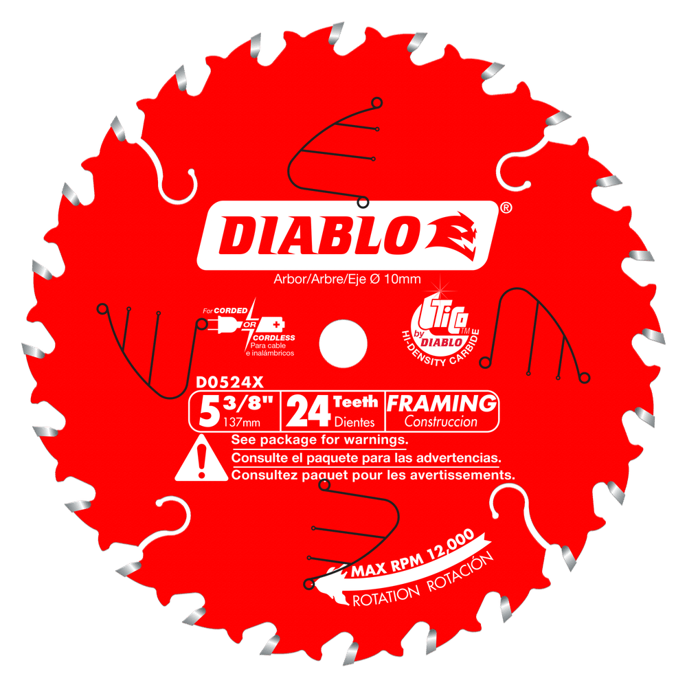DIABLO 5-3/8" X 24T FINISH