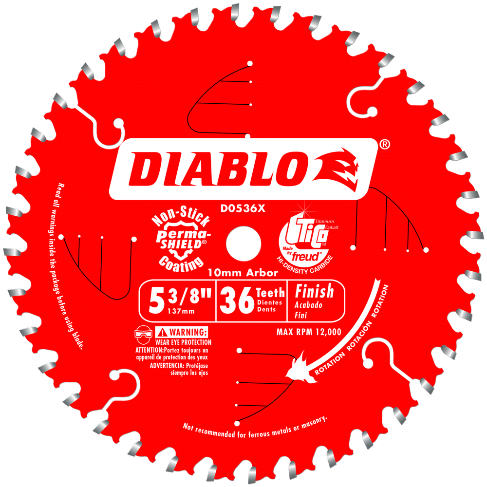 DIABLO 5-3/8" X 36T FINISH