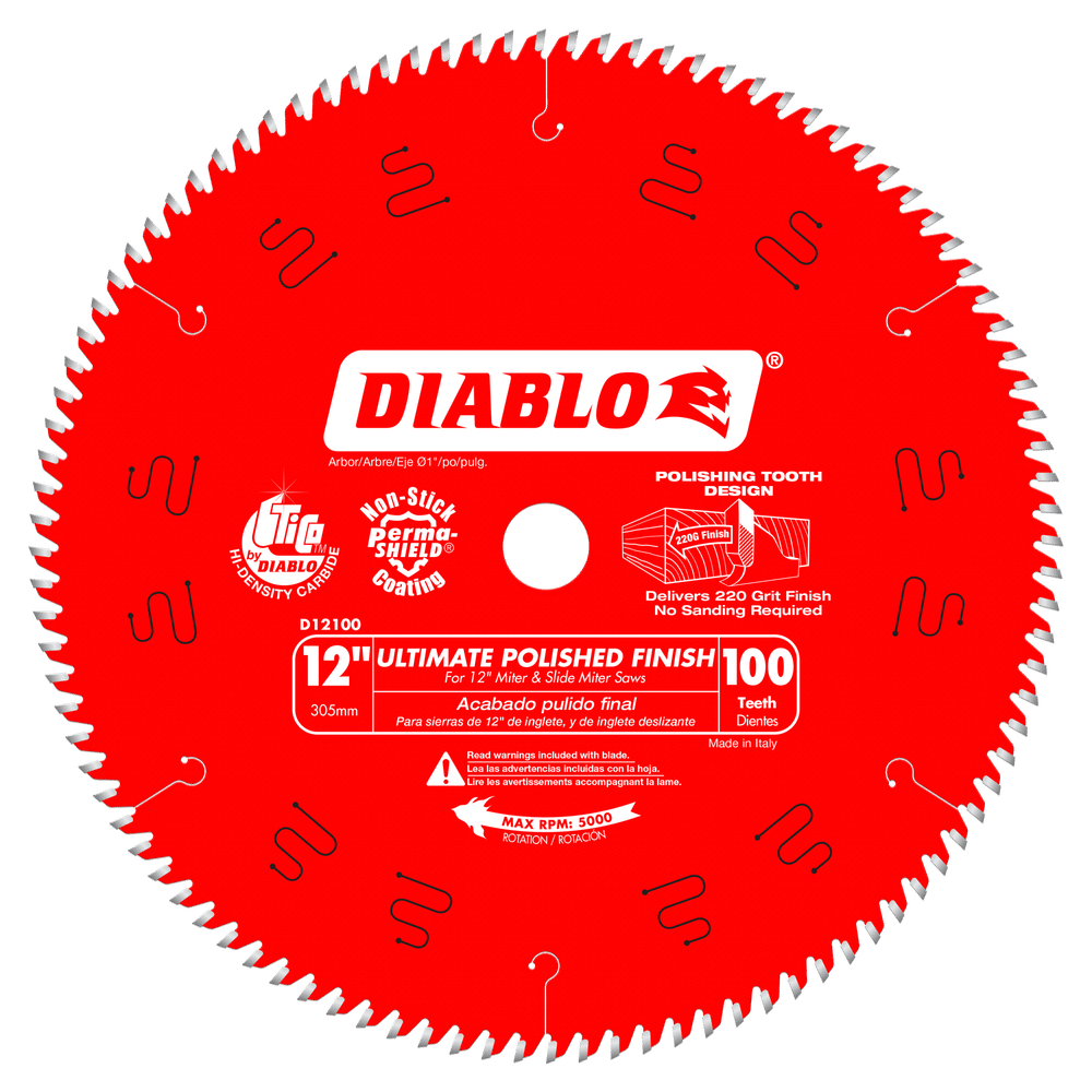 DIABLO 12" X 100T FINE FINISH