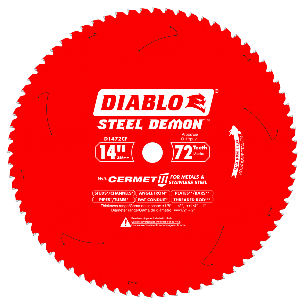 DIABLO 14" 72T FER METAL BLADE