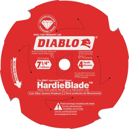 7-1/4 X 4T FIBERCEMENT BLADE