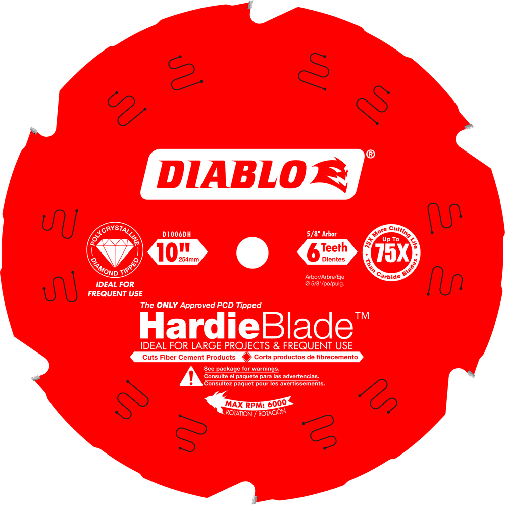 DIAMOND HARDIE BLADE 6T 10"