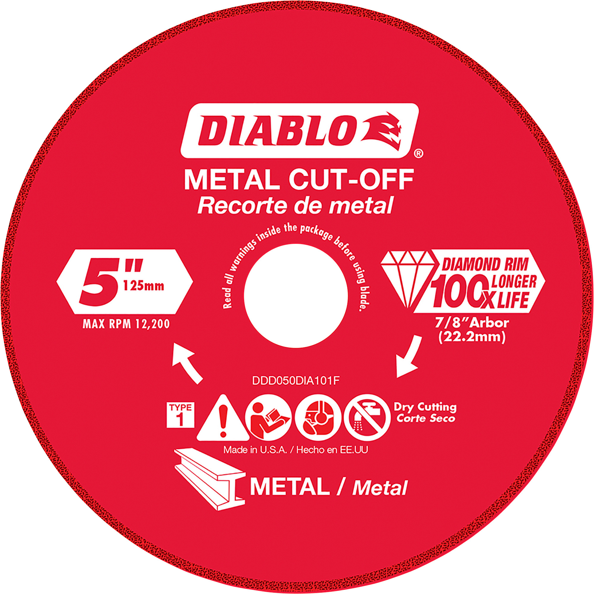 DIABLO 5" DIAMOND C/O WHEEL