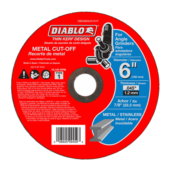 DIABLO 6"X.045X7/8 METAL C/O