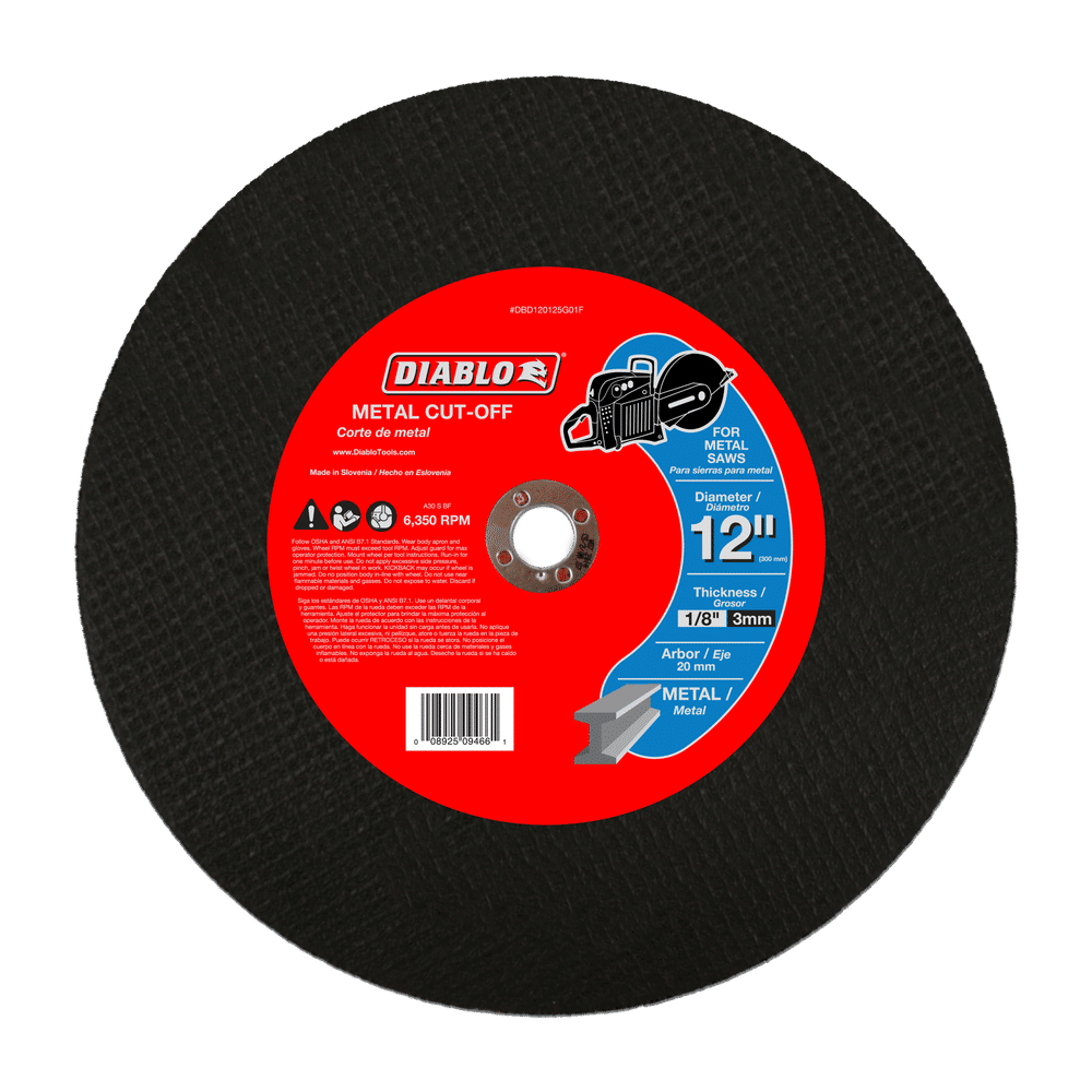 DIABLO 12"X1/8X20MM MTL HI SP CO