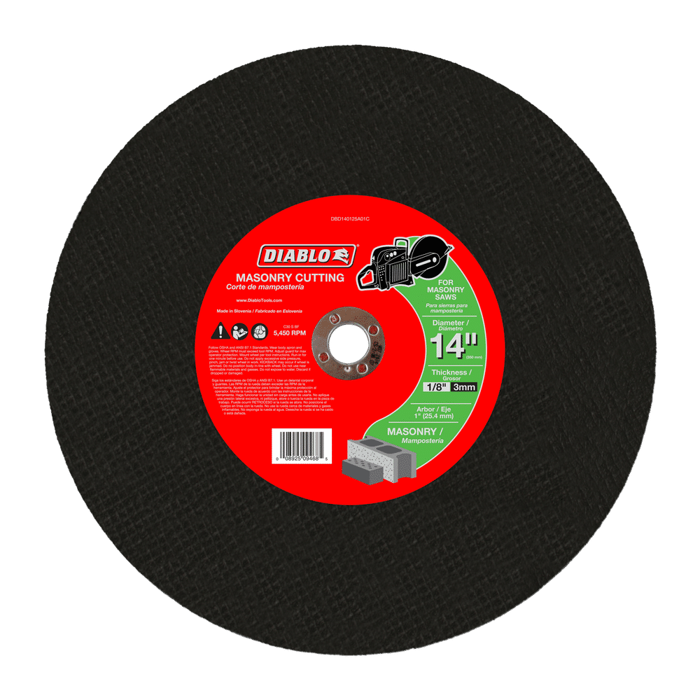 DIABLO 14"X1/8X1"MSNRY HI SP C/O