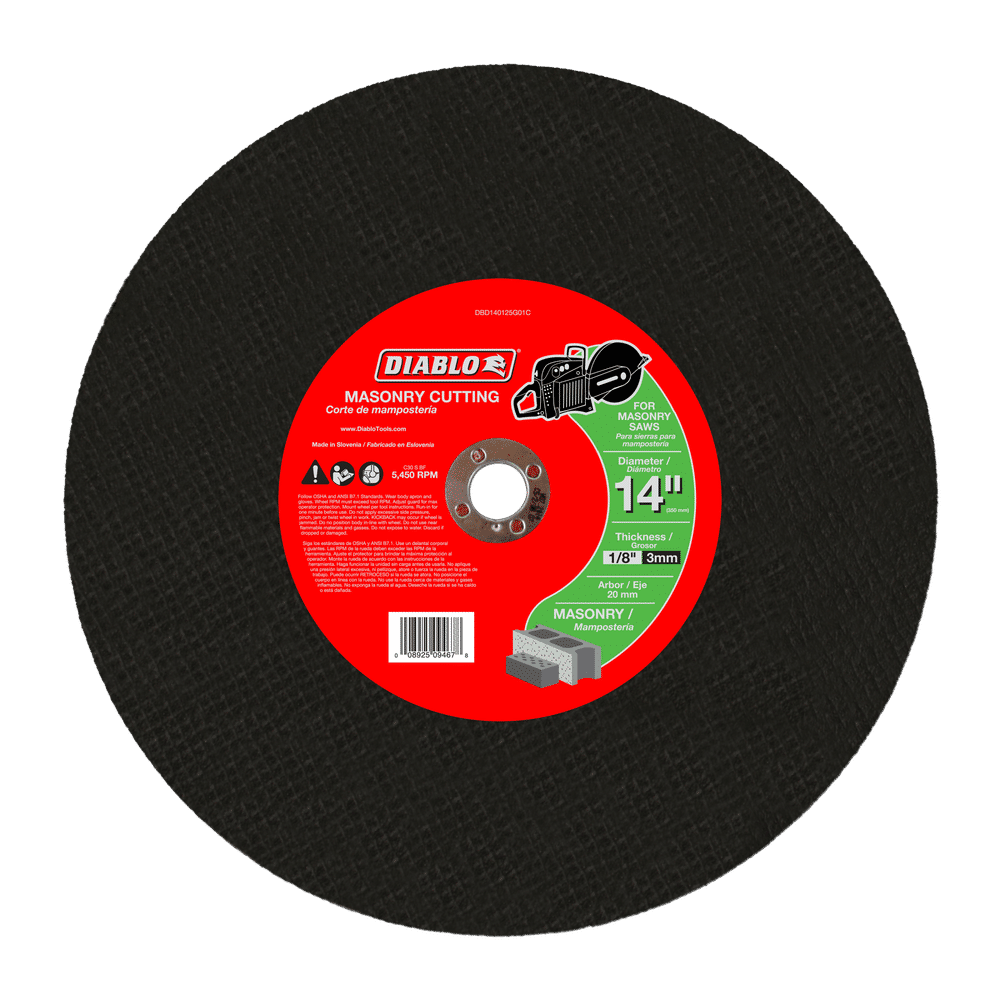 DIABLO 14"X1/8X20MM MSNRY HS CO