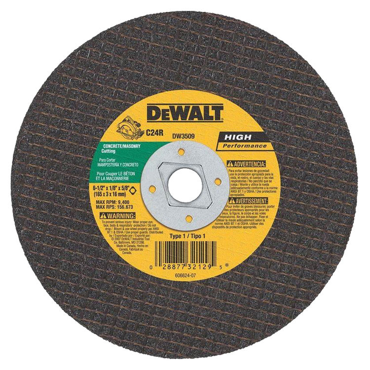 DEWALT MASON SAW BLADE 6-1/2X1/8