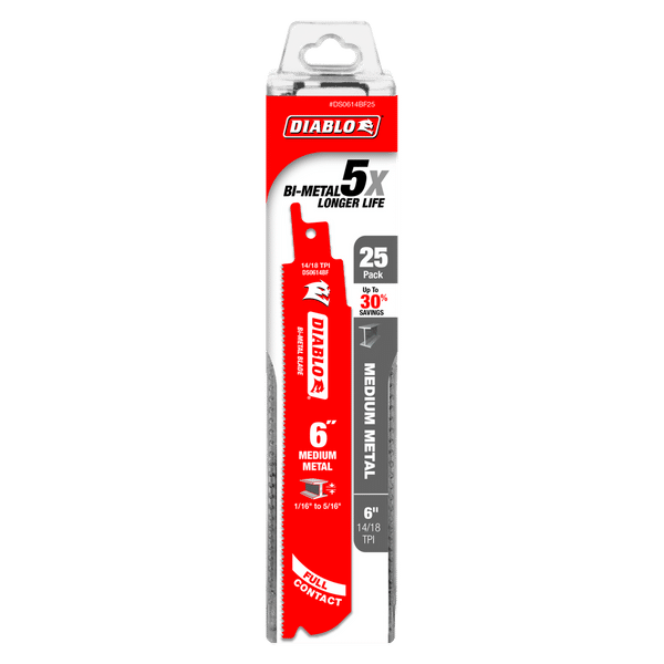 DIABLO 6" METAL CUTTING PK25