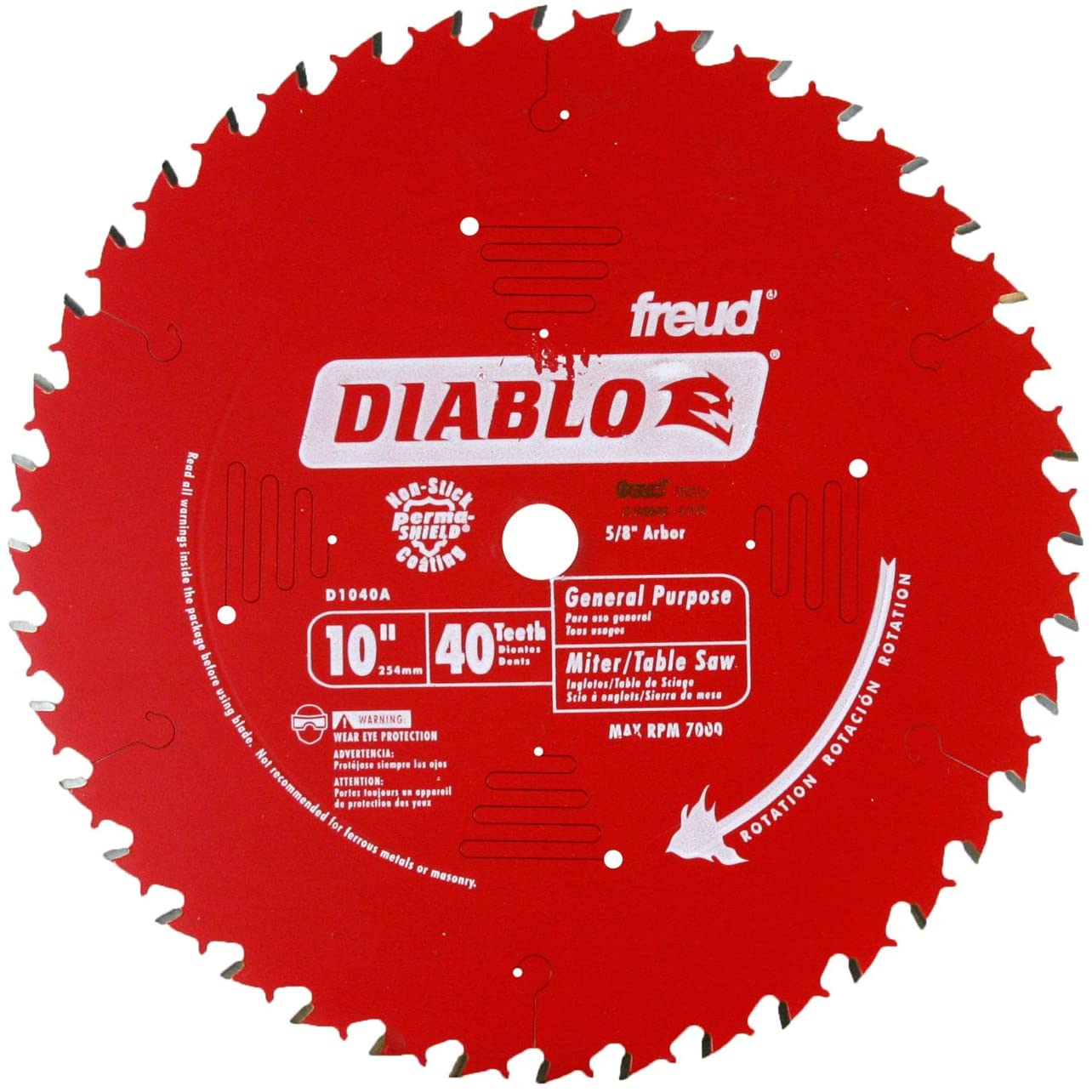 DIABLO 10" 40T RP/CRS CARB BLADE