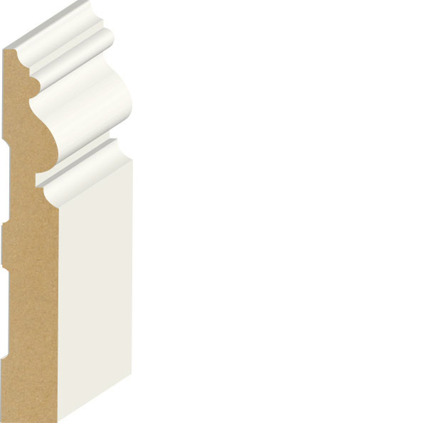 9/16" x 3-7/16" Santa Fe Base Primed MDF