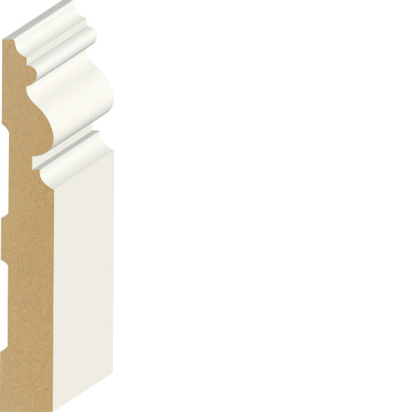 9/16" x 4-1/2" Santa Fe Base Primed MDF