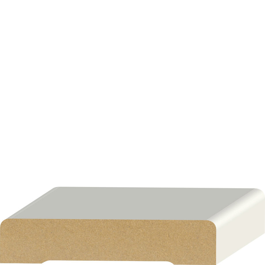 9/16" x 3-1/4" Round Edge Casing Primed MDF