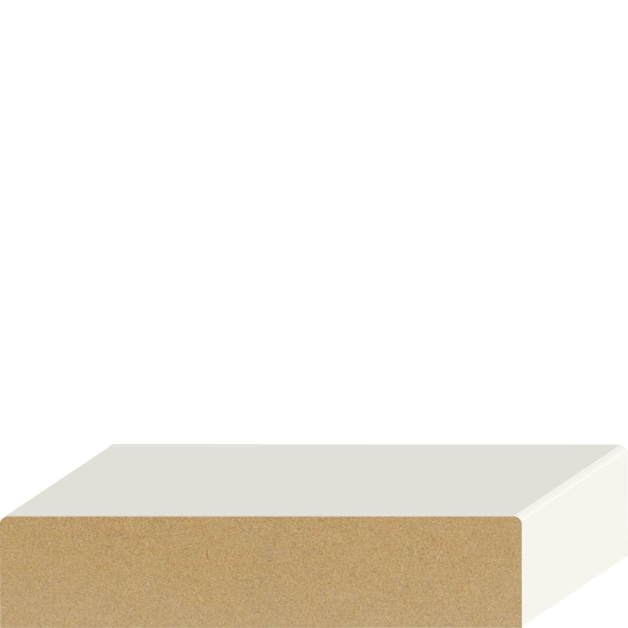 11/16" x 5-1/2" Primed Moulding MDF