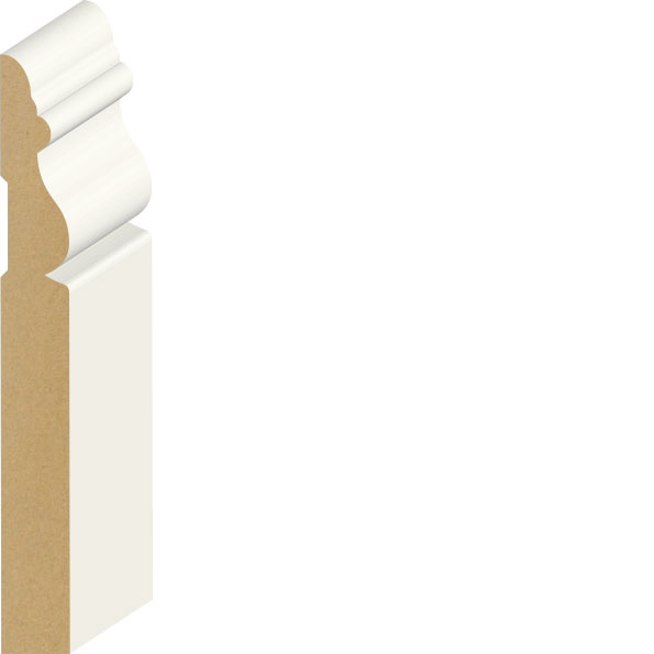 9/16" x 5-1/4" Victorian Newport Base Primed MDF