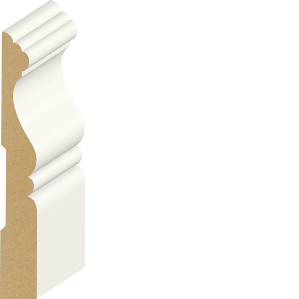 9/16" x 4" Victorian Cape Cod Base Primed MDF