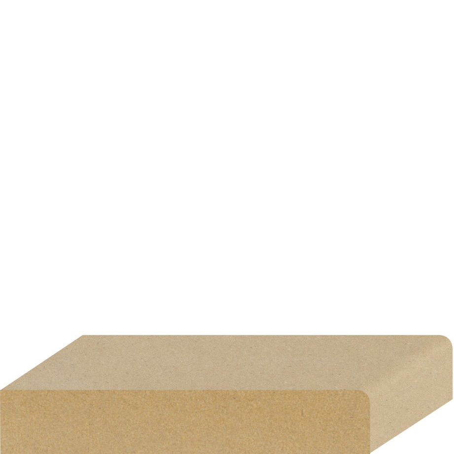 9/16" X 3-1/4 Hook Strip MDF