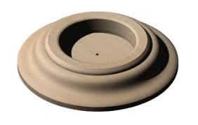 3-1/4" Diameter Rosette for 1-5/8" Doug Fir Handrail