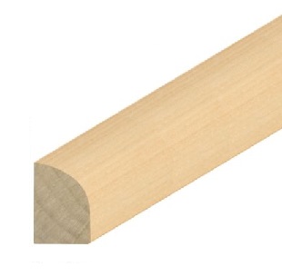 1/2" x 3/4" Pine Base Shoe