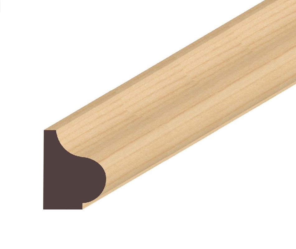 9/16" x 3/4" Pine Base Cap