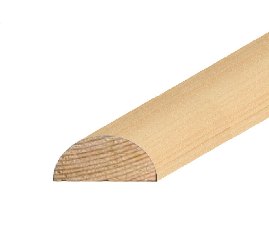 5/16" x 5/8" Pine Half Round
