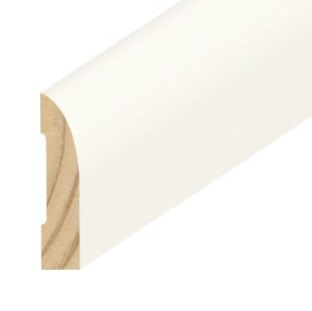 1/2" x 2-1/4" Primed Streamline Baseboard
