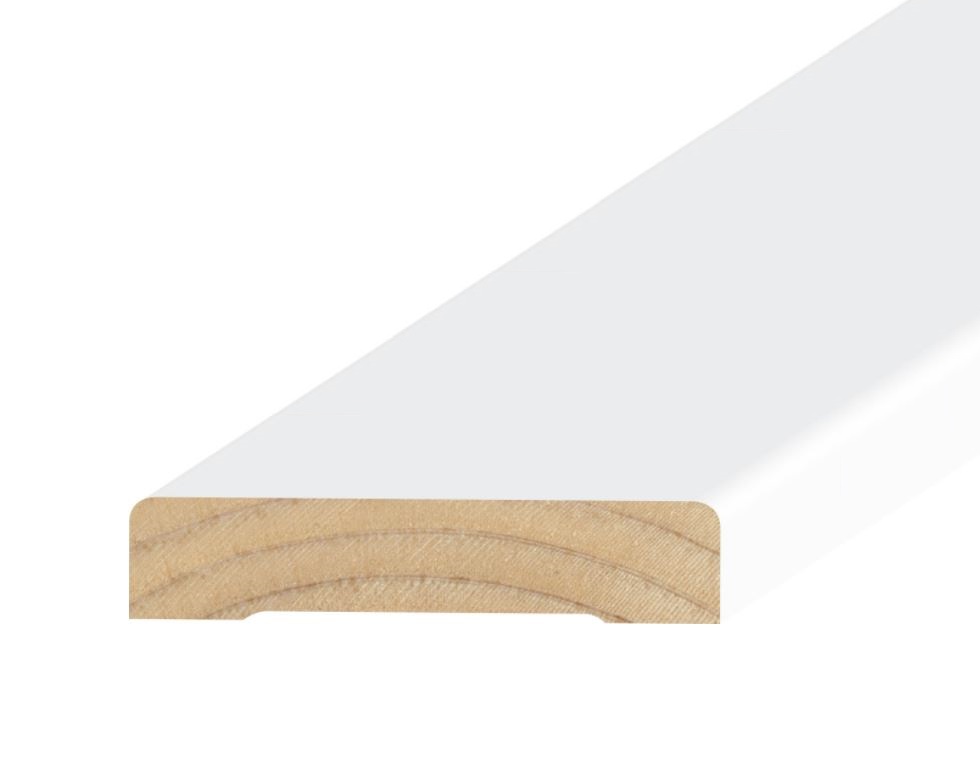 9/16" x 3-1/4" Primed Round Edge Casing