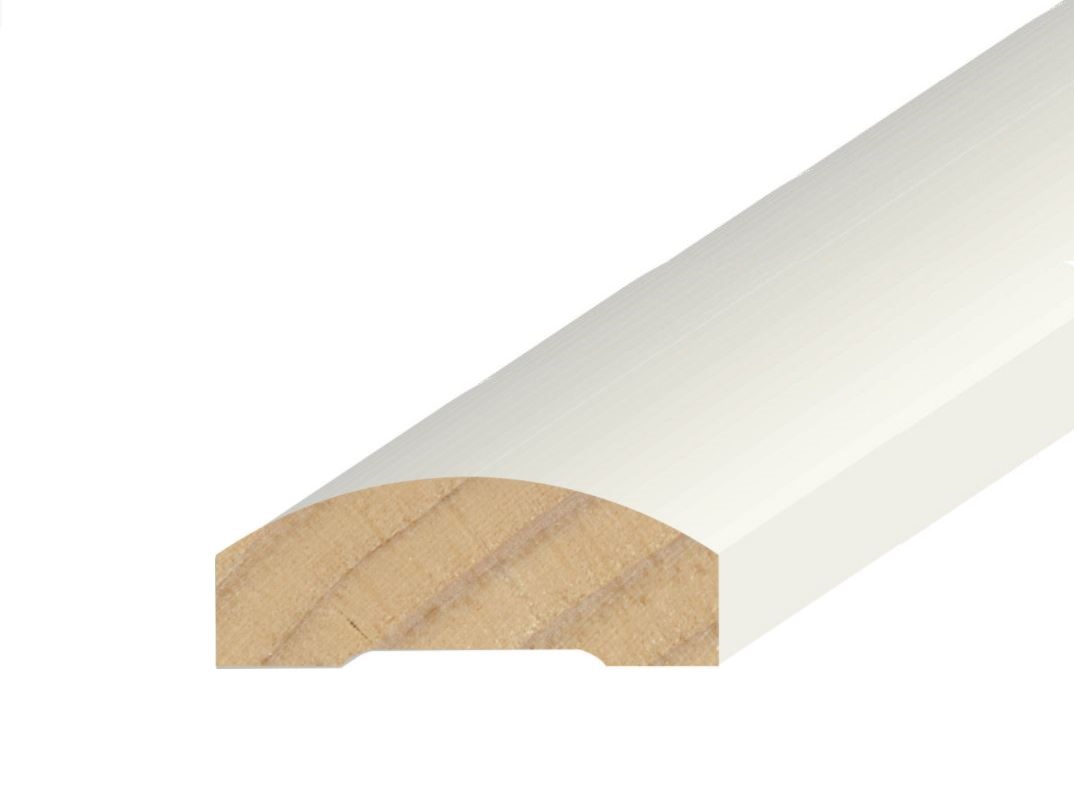 5/8" x 1-5/8" Primed Oval Casing