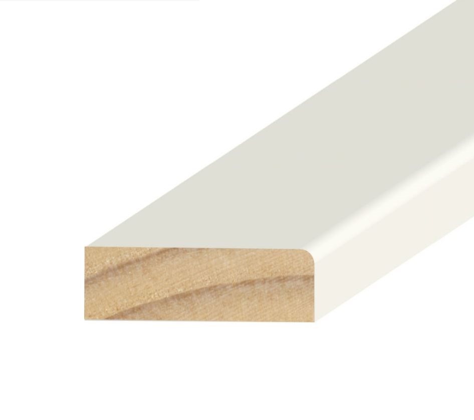 7/16" x 1-1/4" Primed Pine Round Edge Stop