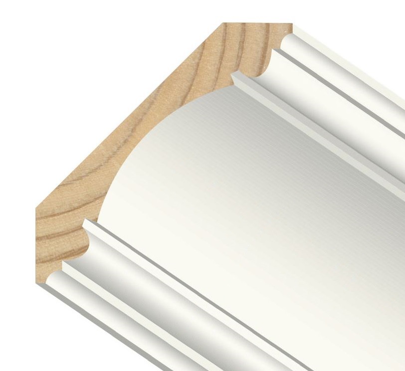 7/8" x 4-5/8" Primed Double Bead Crown Moulding