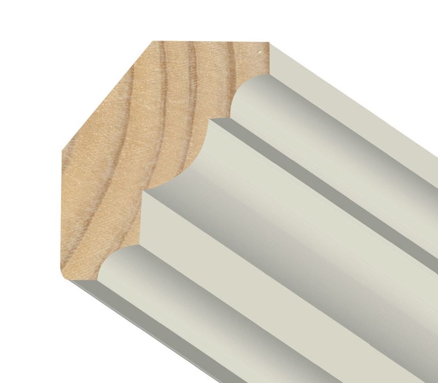 1-3/8" x 3-5/16" Gutter Mould Pressure Treated