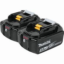 Makita 18V 5.0 Lithium-Ion Battery 2pk