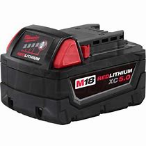 Milwaukee 18V Red Lithium 5.0AH Battery