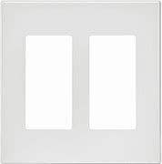 Decora Screwless White 2 Gang Plate Cover