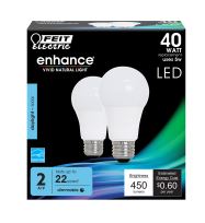 FEIT A19 E26 D/L LED 40WATT 2 PK