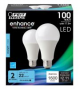 FEIT A19 E26 D/L LED 100WATT 2PK