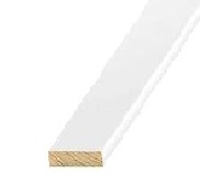 2" x 4" Primed Finger Jointed Spruce Pine Fir Fascia R/S