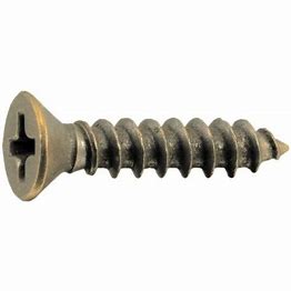 Bronze #5 x 5/8" Philips Flat Head Hinge Screw