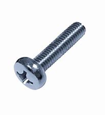 Zinc 6MM-1.0 x 45MM Philips Pan Head Machine Screw