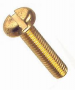 Brass #8-32 x 1-1/2" Slotted Round Head Machine Screw
