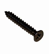Black #6 x 1/2" Philips Flat Head Sheet Metal Screw